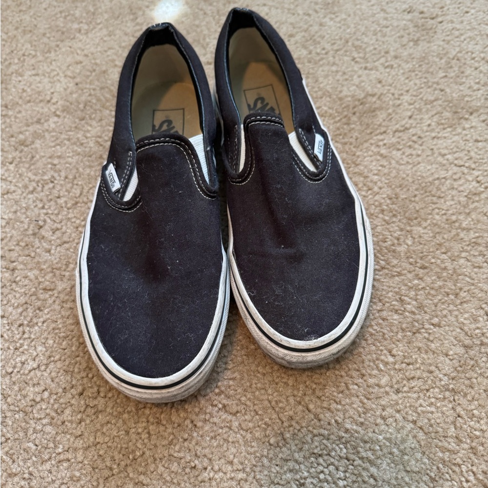 Vans Kids Black Slip-On Shoes
